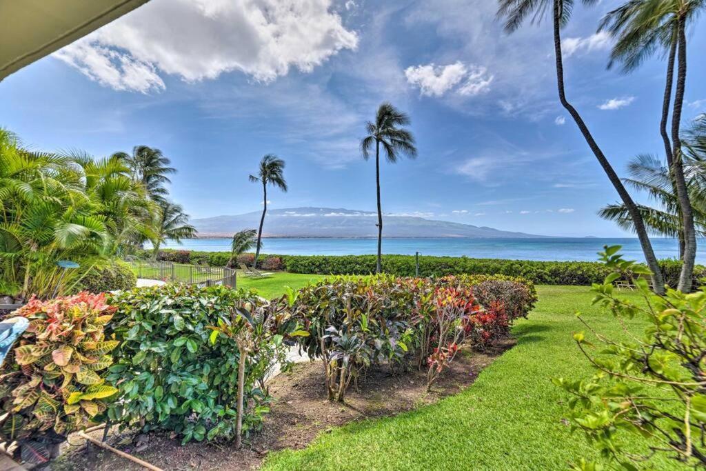 Stunning Maui Direct Ocean Front On The Beach, Walk To Beach From Condo, Watch Turtles, Whales, Ac In All Rooms Ocean View Pool And Spa Wailuku Exterior foto